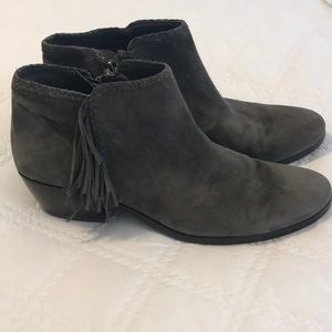 Sam Edelman grey tasseled booties!